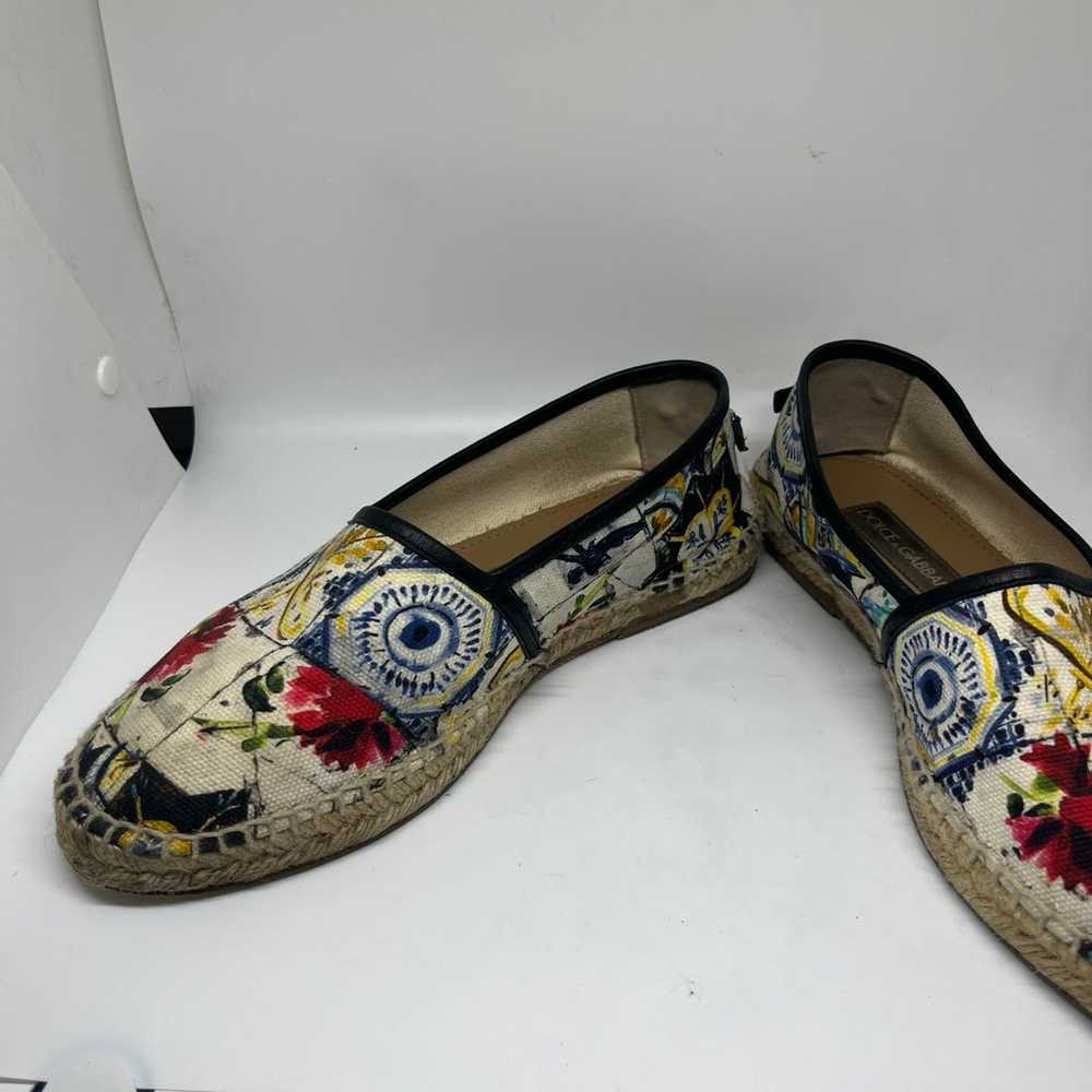 Dolce Gabbana Espadrilles Flats Summer Floral Sho… - image 12