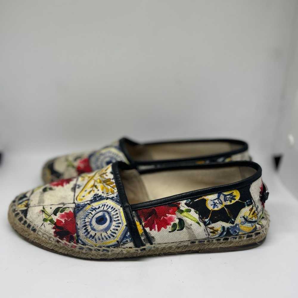 Dolce Gabbana Espadrilles Flats Summer Floral Sho… - image 3