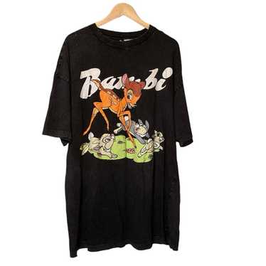 H&M DISNEY LIL BAMBI GRAPHIC OVERSIZED TEE M-XL - image 1