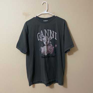 Ganni Oversized Graphic Tee