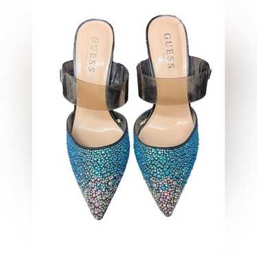 Guess Ombre Rhinestone Pointy Heels Sz 6