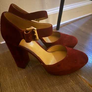 Michael kors platform berry heels