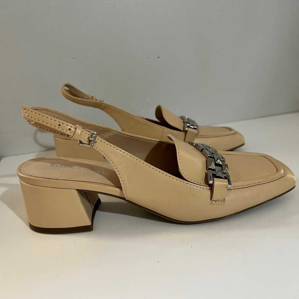 Marc Fisher Graci Pump Sling back Tan Size 7.5 - image 2