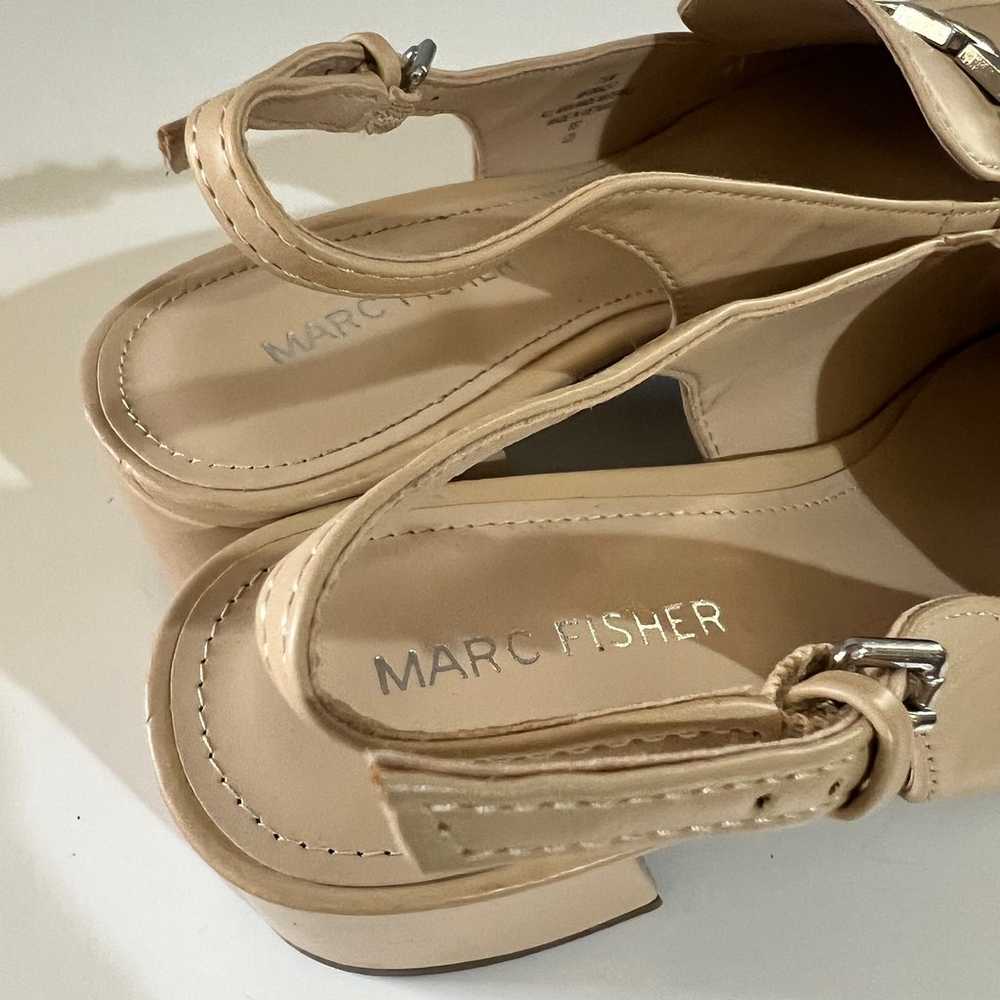 Marc Fisher Graci Pump Sling back Tan Size 7.5 - image 5