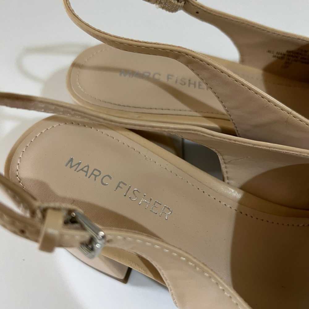 Marc Fisher Graci Pump Sling back Tan Size 7.5 - image 8