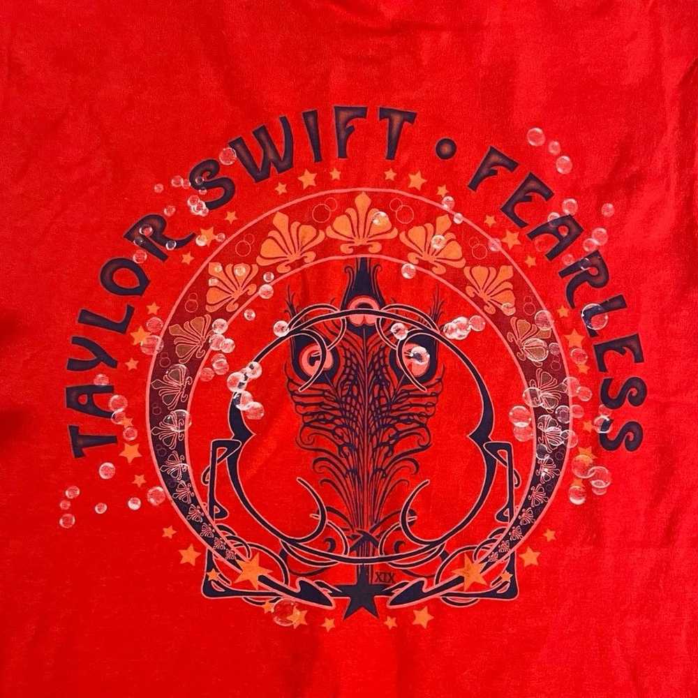 Vintage Taylor Swift Red Fearless Era Shirt - image 4