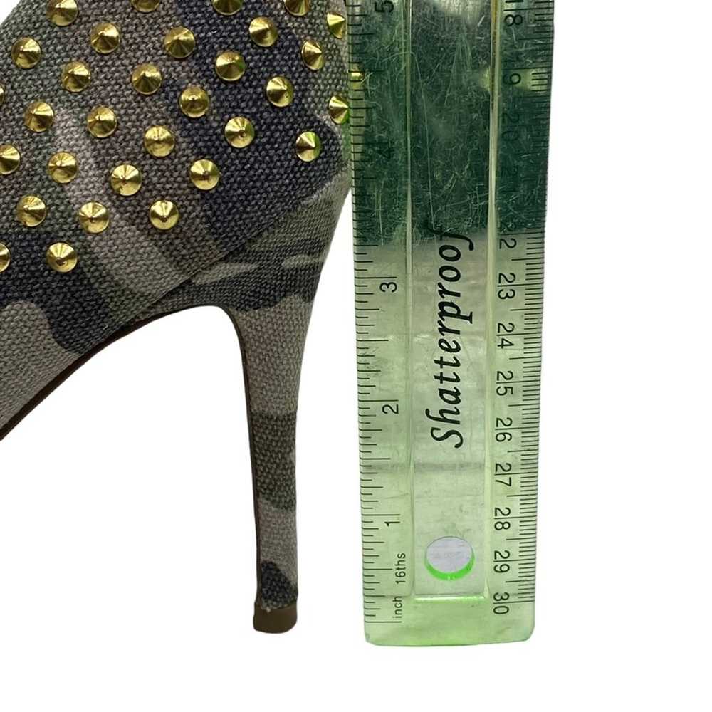 Luichiny Women’s Camouflage Gold Spiked 4” Heel P… - image 10