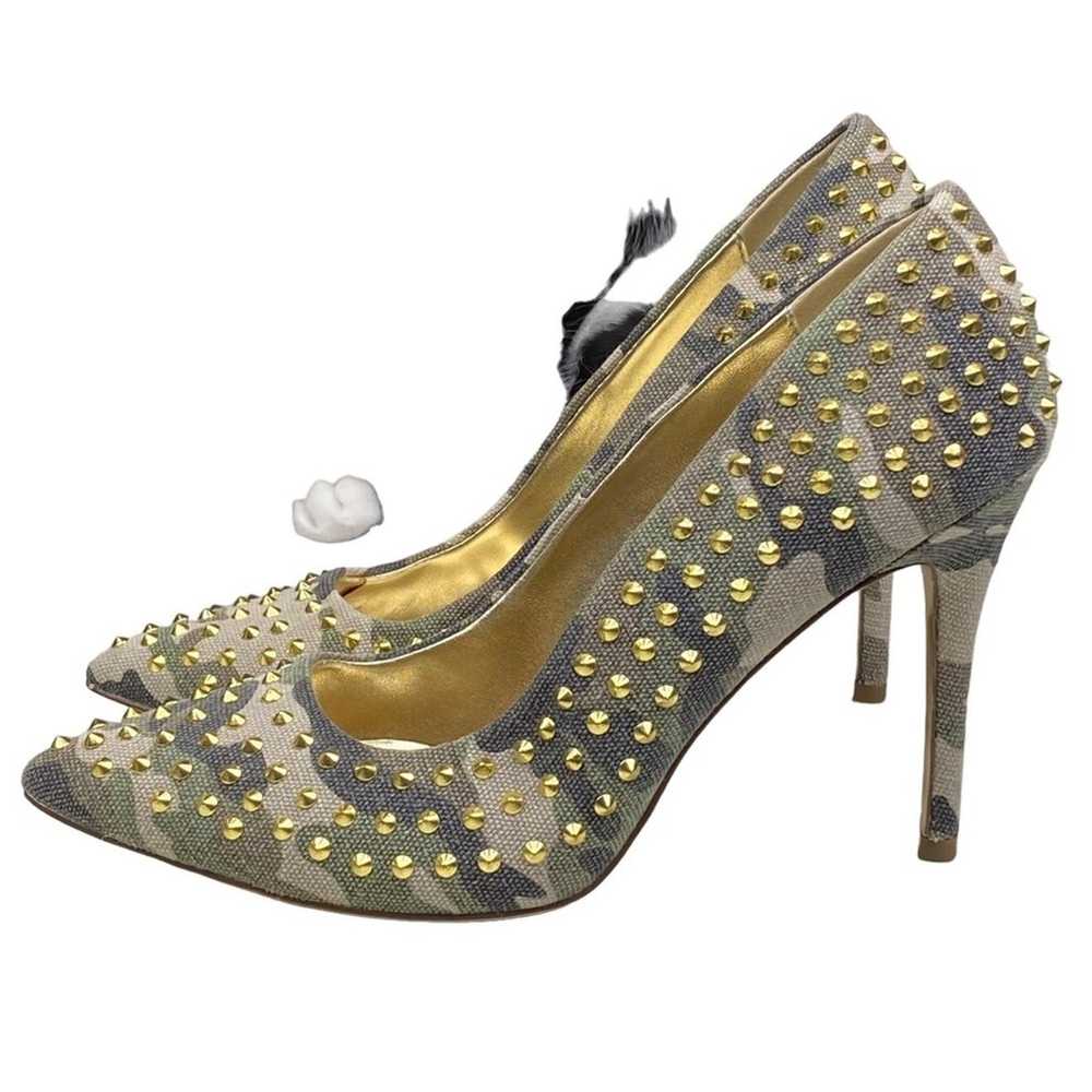 Luichiny Women’s Camouflage Gold Spiked 4” Heel P… - image 5