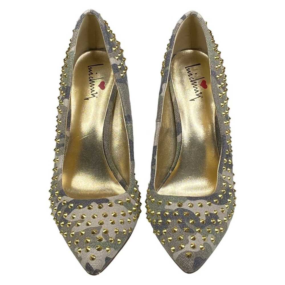 Luichiny Women’s Camouflage Gold Spiked 4” Heel P… - image 6