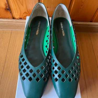 odette and odile pumps in green