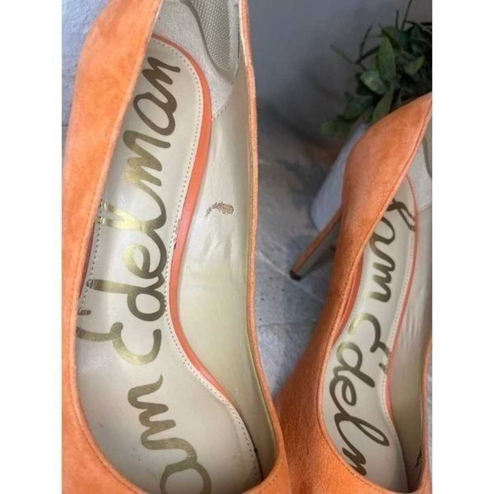 Sam Edelman “Hazel” orange suede 4” high heels sz… - image 5