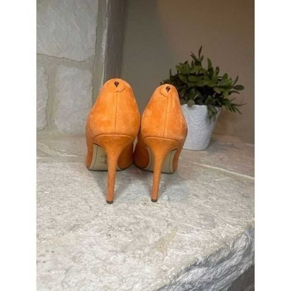 Sam Edelman “Hazel” orange suede 4” high heels sz… - image 6