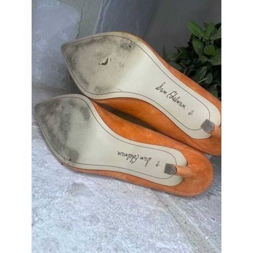 Sam Edelman “Hazel” orange suede 4” high heels sz… - image 7