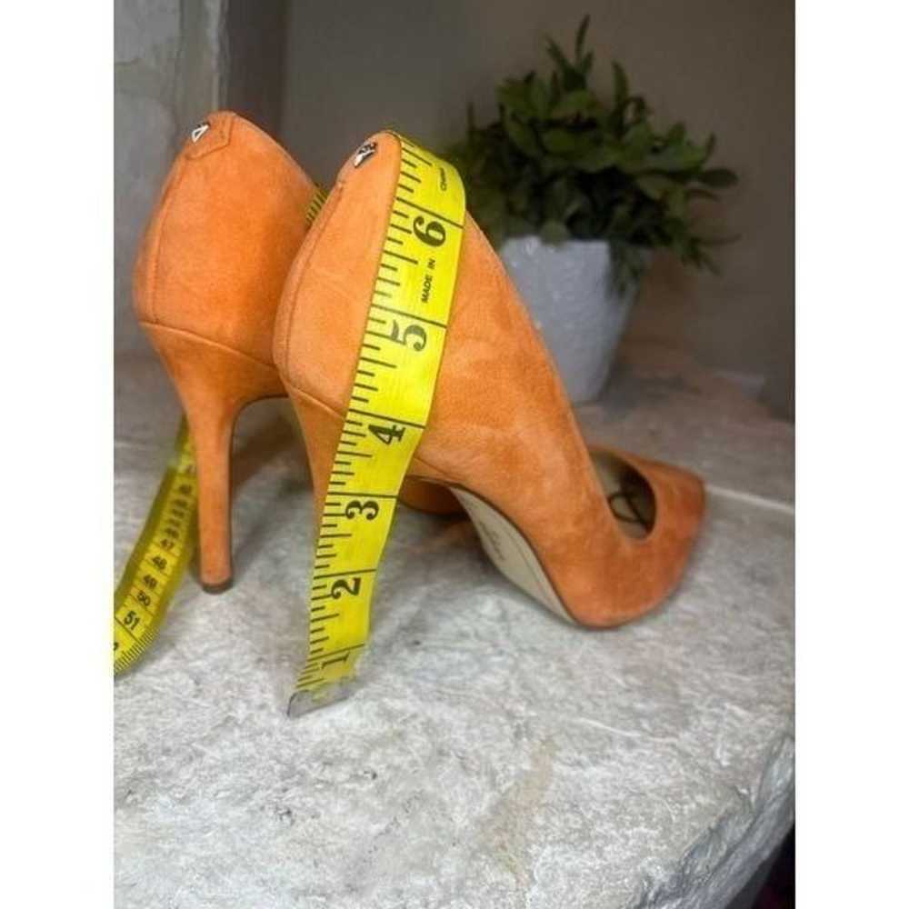 Sam Edelman “Hazel” orange suede 4” high heels sz… - image 8