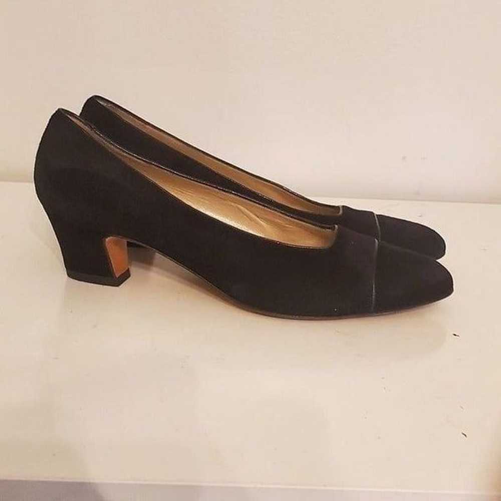 SALVATORE FERRAGAMO Black Suede High Heels - image 4