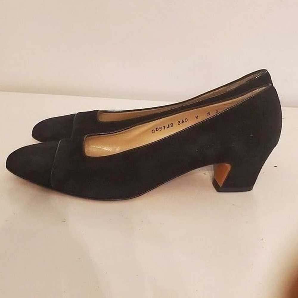 SALVATORE FERRAGAMO Black Suede High Heels - image 6