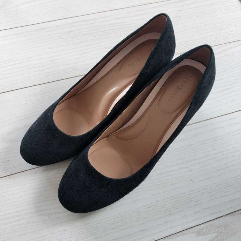 US11, 27cm, black suede pumps. - image 1