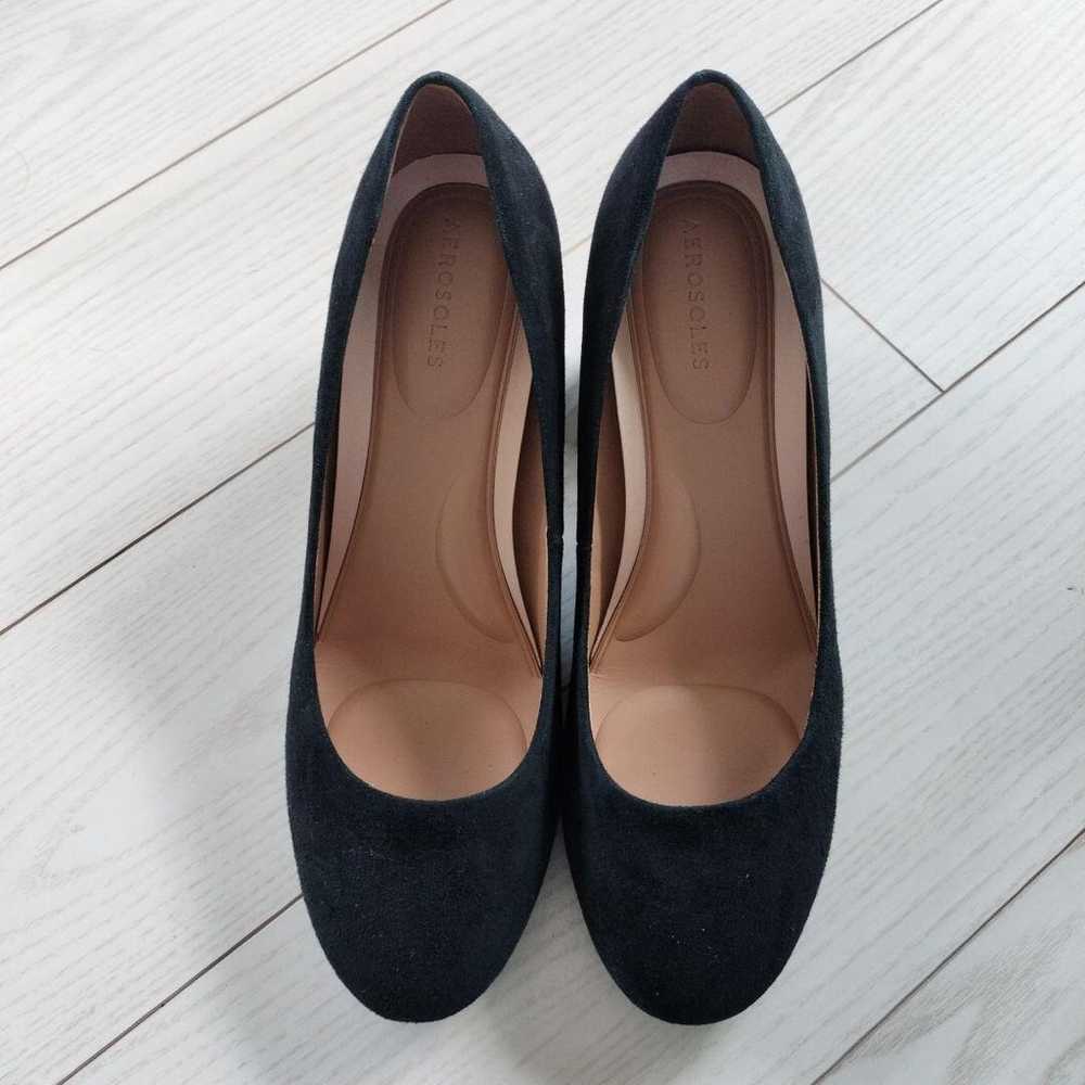 US11, 27cm, black suede pumps. - image 2