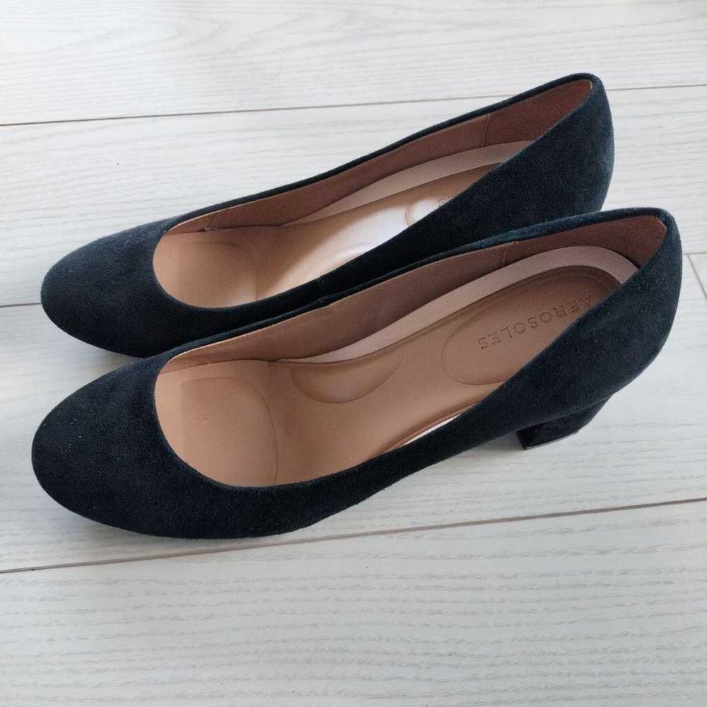 US11, 27cm, black suede pumps. - image 3