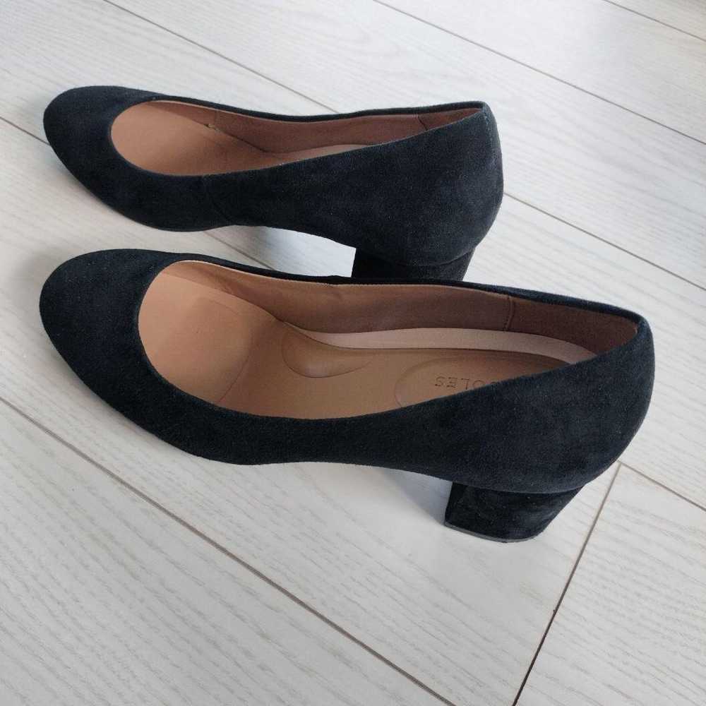 US11, 27cm, black suede pumps. - image 7