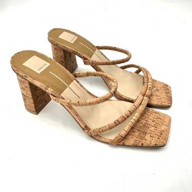 DOLCE VITA Cork Strappy Chunky Heels // 10