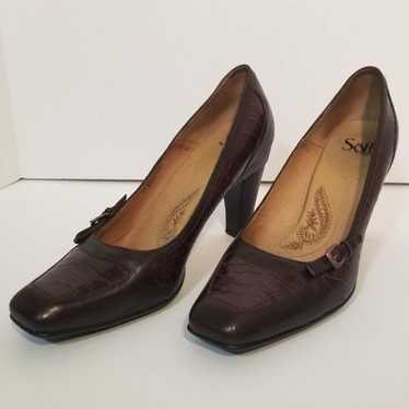 Sofft Leather Heels Size 9.5 Women's Shoes Brown