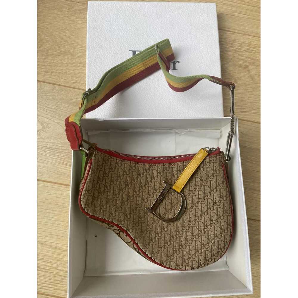 Dior Saddle Vintage Zip cloth handbag - image 2