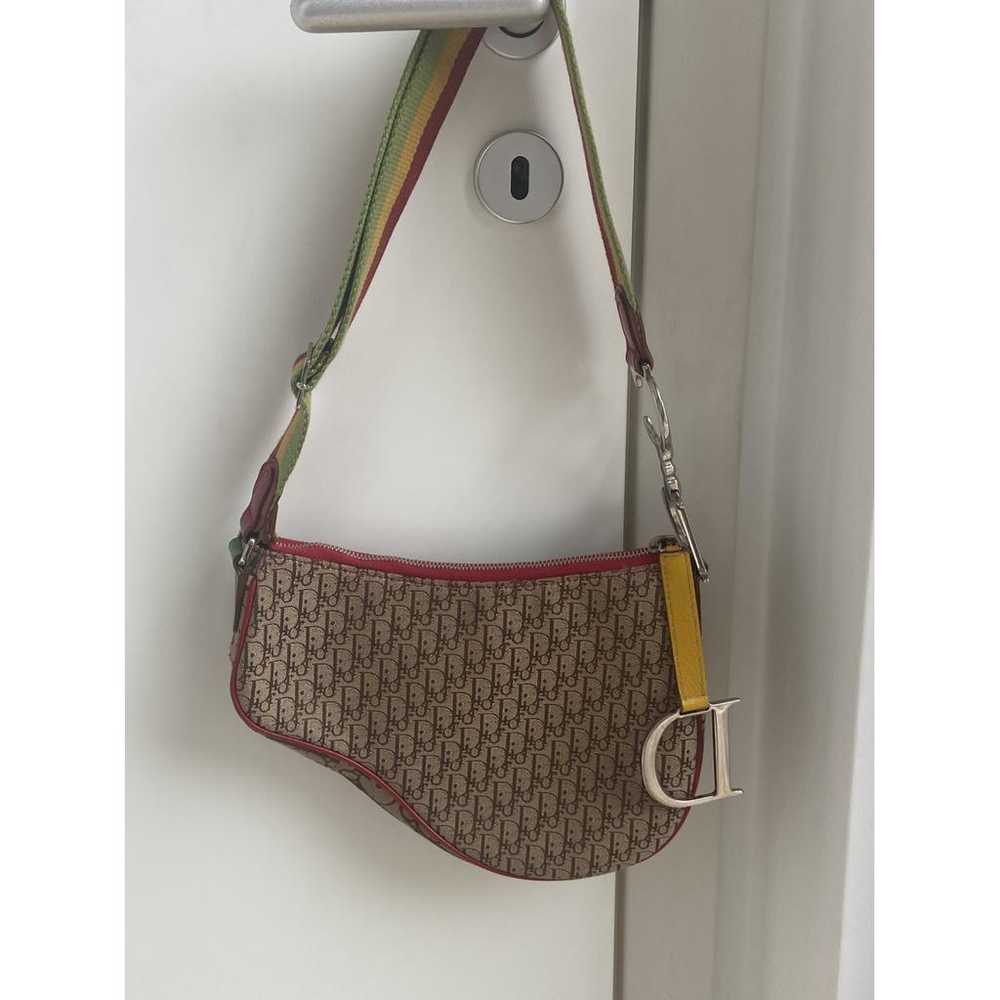 Dior Saddle Vintage Zip cloth handbag - image 7