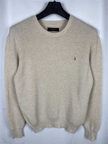 Allsaints All Saints Trias Crewneck Sweater Waffle