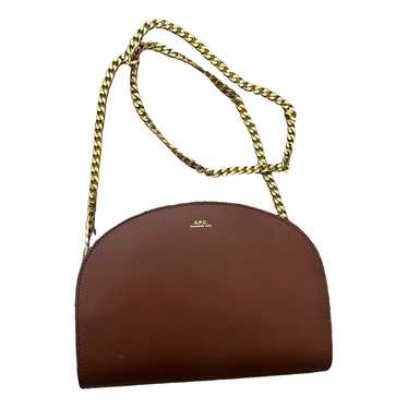 APC Demi-lune leather handbag