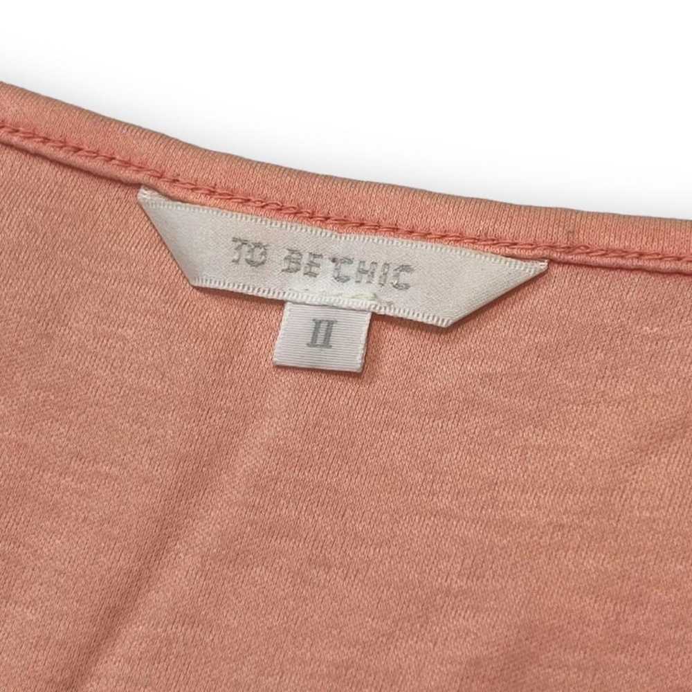 TO BE CHIC Too Basic T-Shirt Ribbon Pink Print U - image 11