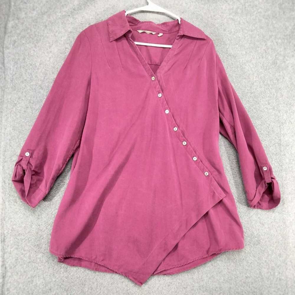 Soft Surroundings Tunic Top Womens Size M Magenta… - image 1