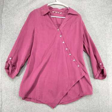 Soft Surroundings Tunic Top Womens Size M Magenta… - image 1