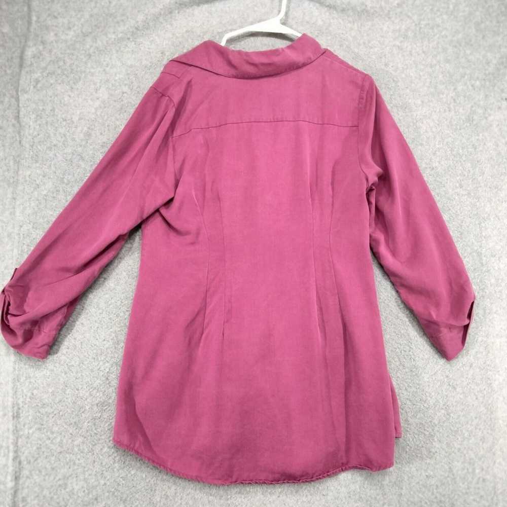 Soft Surroundings Tunic Top Womens Size M Magenta… - image 7