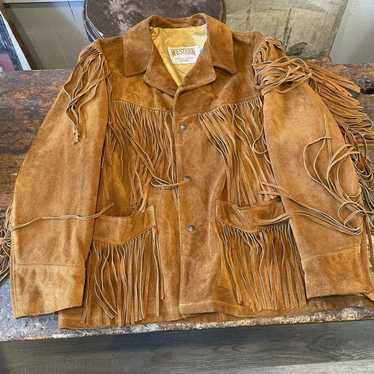 Karen Silton Vintage 80s 90s authentic Suede Jacket Western Styling Pearl Snaps 12