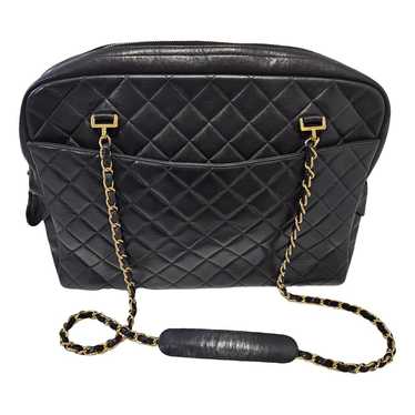 Chanel Vintage Cc Chain leather tote