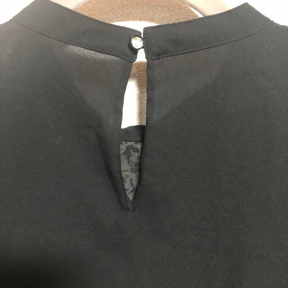 Jun V i S stand collar M blouse black - image 7