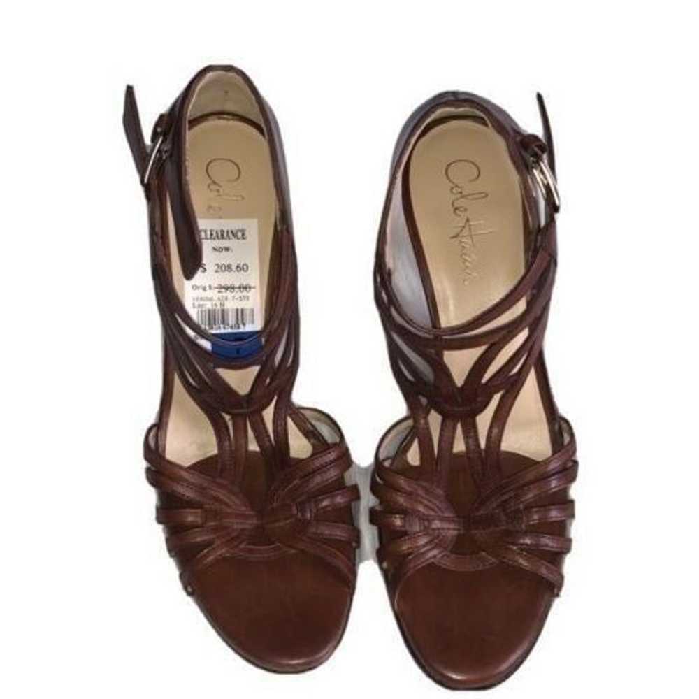 Cole Haan 'Verona Air' T-Strap Pumps Brown Leathe… - image 2