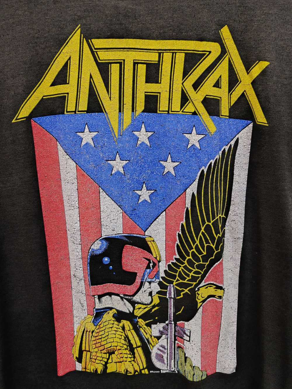 Rock Band × Vintage VTG ANTHRAX JUDGE DRED T Shir… - image 6