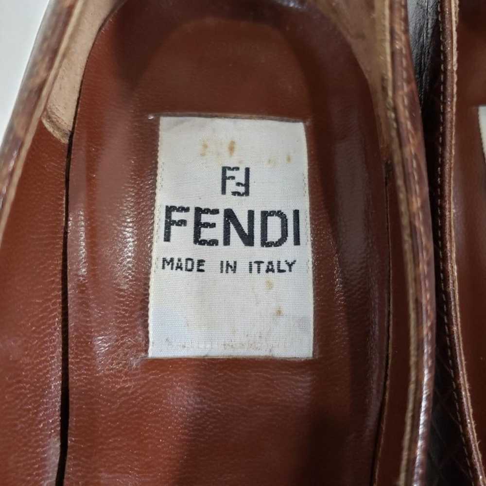 Fendi Woman's Sz 5 1/2 Brown Italian Stiletto Hee… - image 6