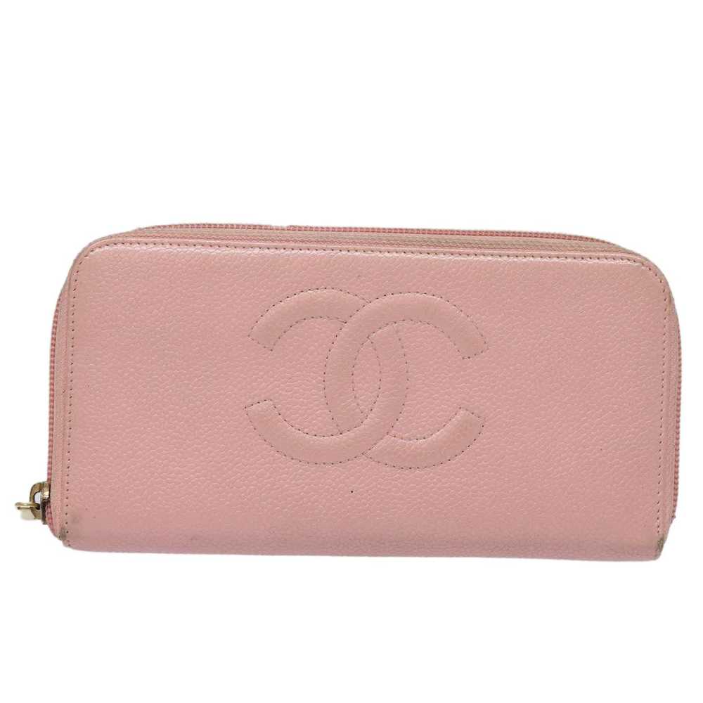 Chanel CHANEL COCO Mark Long Wallet Caviar Skin P… - image 12