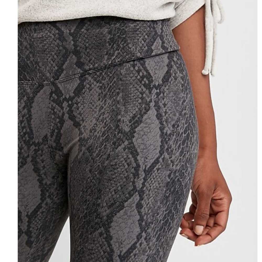 Express Express Snakeskin Leggings High Rise Small - image 2