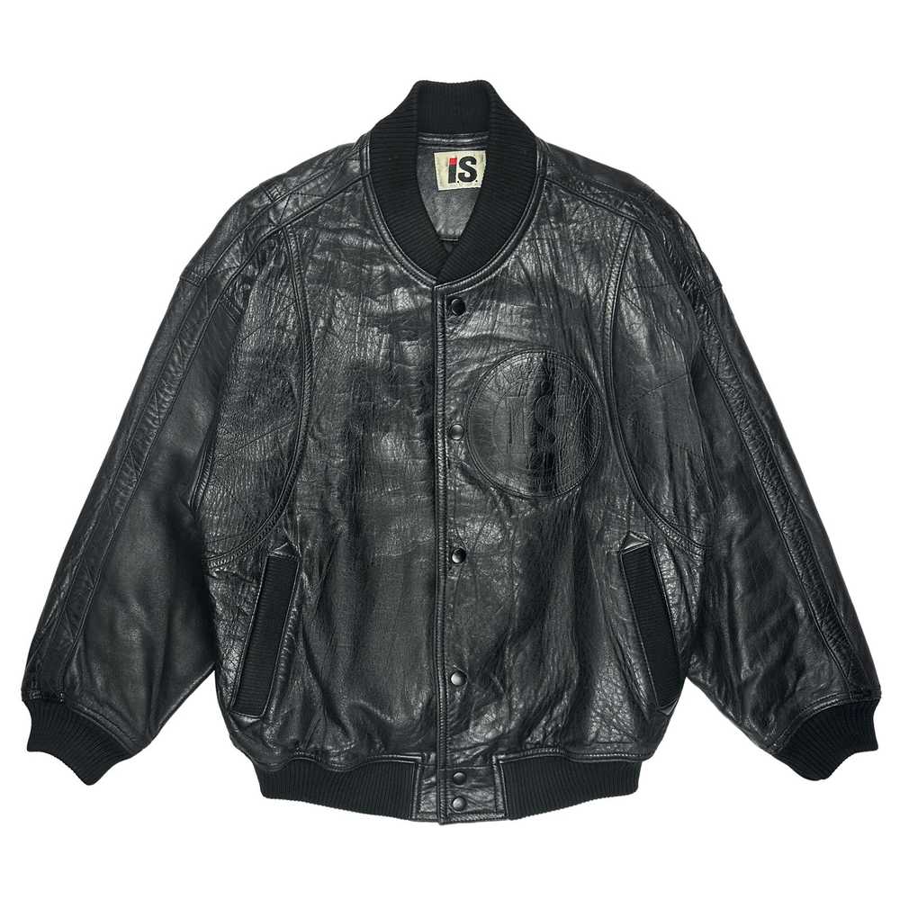 Issey Miyake 80's Leather I.S Bomber - image 1