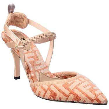 FENDI  Colibri Ff Jacquard Slingback Pump