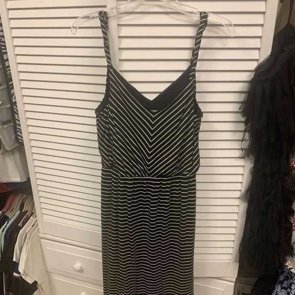 Ann Taylor Loft black and white summer dress - image 2