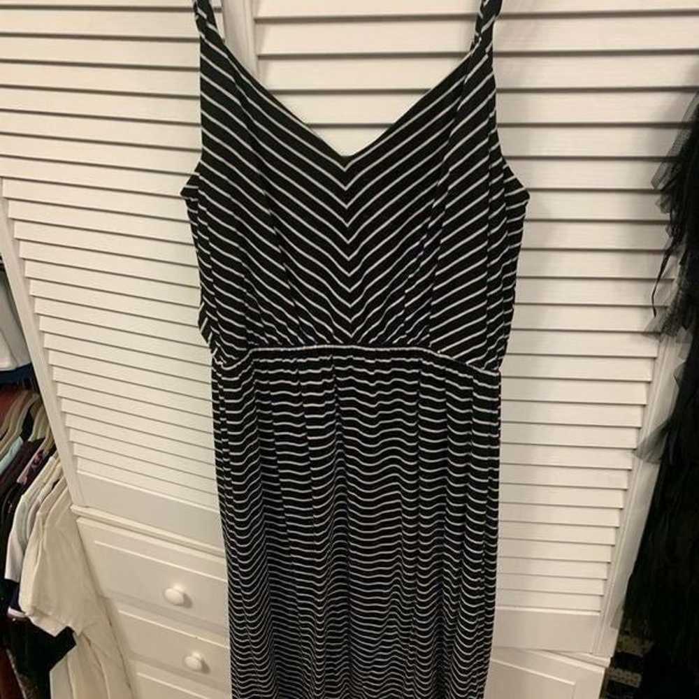 Ann Taylor Loft black and white summer dress - image 3