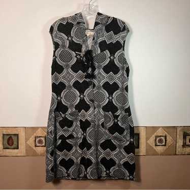 Aryeh Anthropologie Dress Large L Hood Button Gra… - image 1