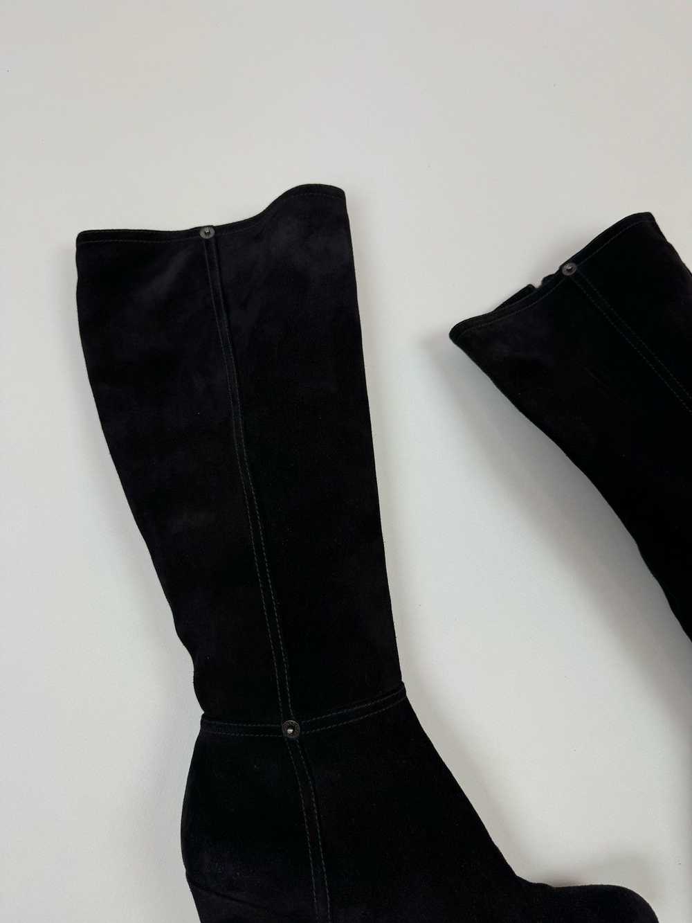 Luxury × Prada Prada Milano Suede Black Knee Leng… - image 6