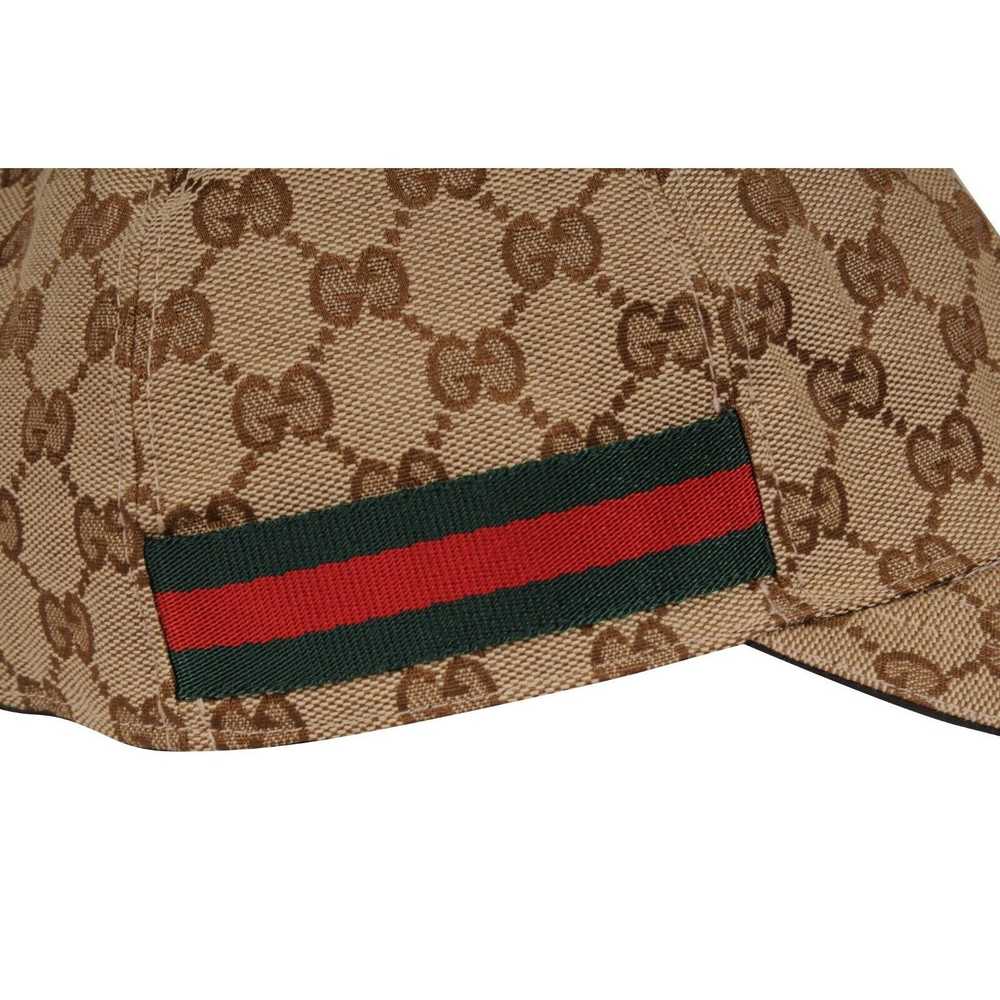 Gucci GG Logo Baseball Hat Beige Tag Web Stripe L… - image 3