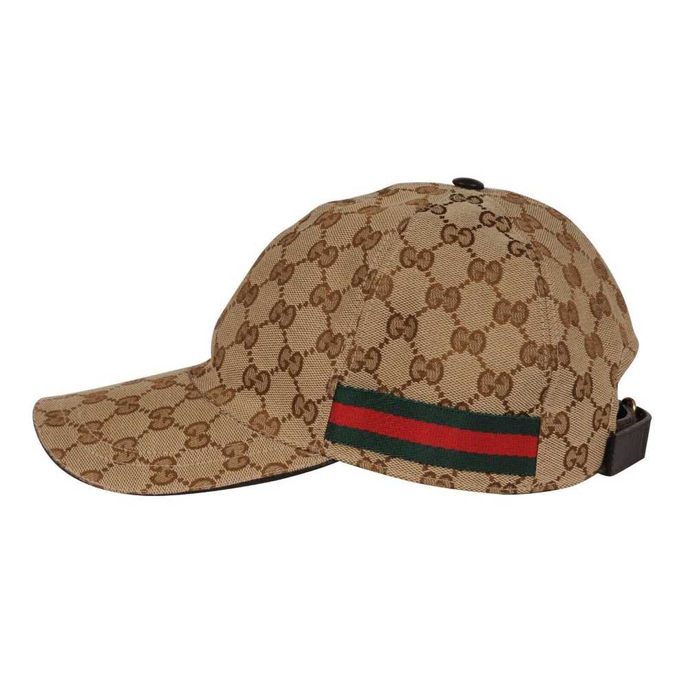 Gucci GG Logo Baseball Hat Beige Tag Web Stripe L… - image 5